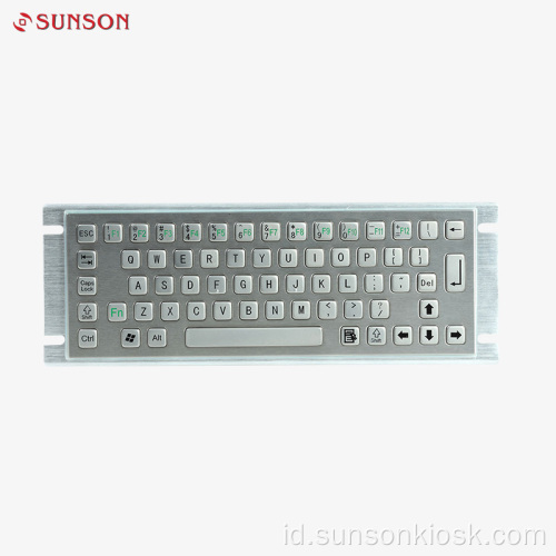 Keyboard Logam Industri dengan Touch Pad